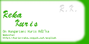 reka kuris business card